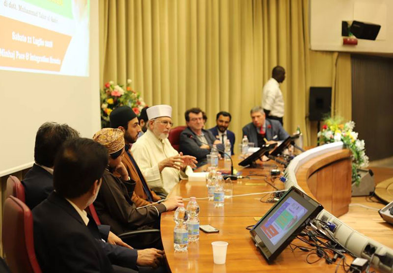 Dr Tahir ul Qadri addresses on Moral Excellence and Spiritual Advancement in Italy