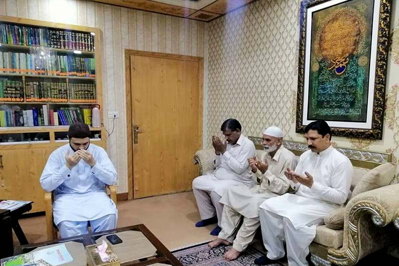 Father of Shaheed Shahbaz Mustafavi calls on Dr Hassan Mohi-ud-Din Qadri