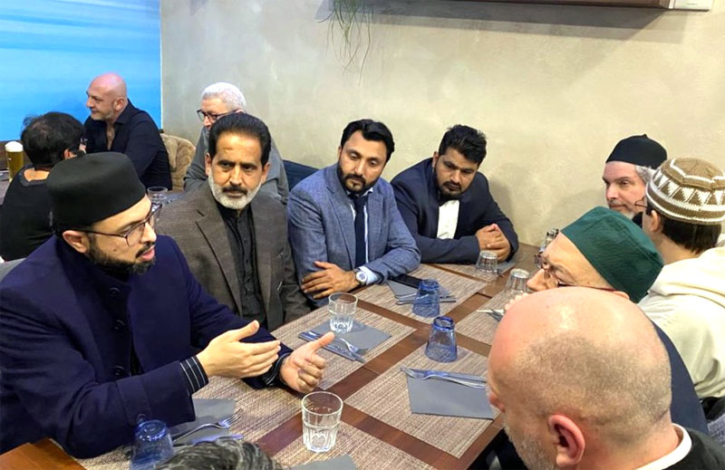 Dr Hassan Mohi-ud-Din Qadri meets representatives of an Italian Islamic organization