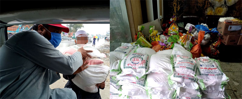 Food distribution by Minhaj Welfare Foundation