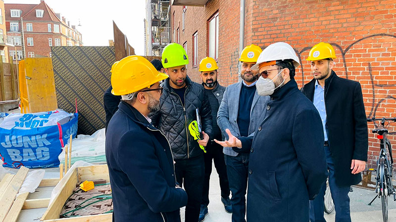 Dr Hassan Mohi-ud-Din Qadri visits construction site of Amager center