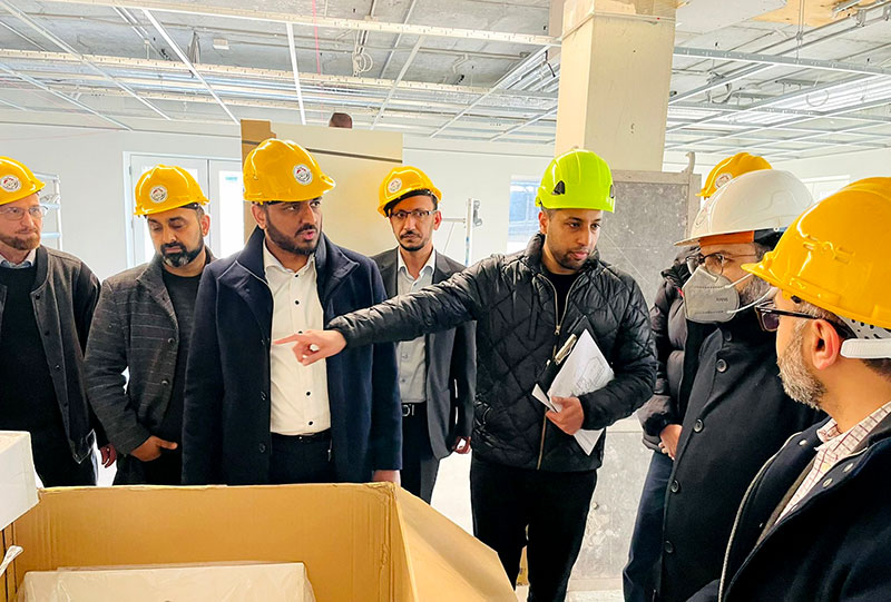 Dr Hassan Mohi-ud-Din Qadri visits construction site of Amager center