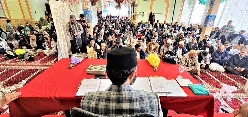 Dr Hassan Mohi-ud-Din Qadri addresses Rahmatun-lil-Alameen Conference in Carpi Italy