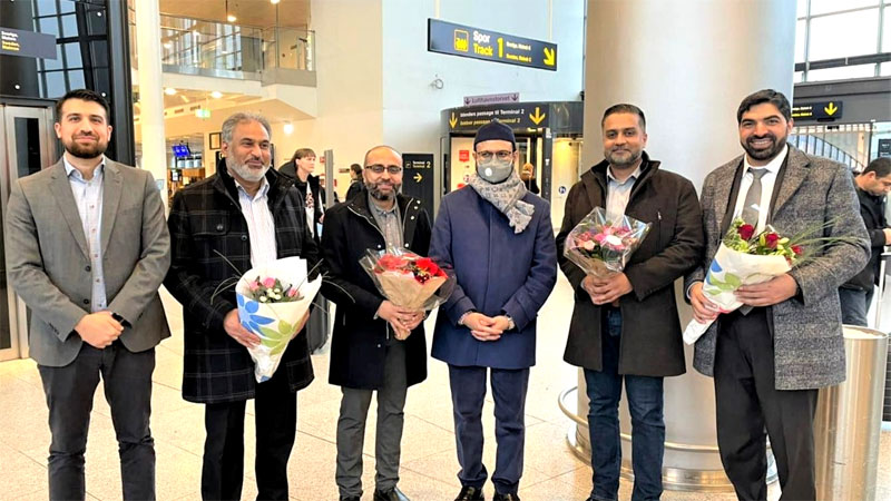 Dr Hassan Mohi ud Din Qadri reached Sweden