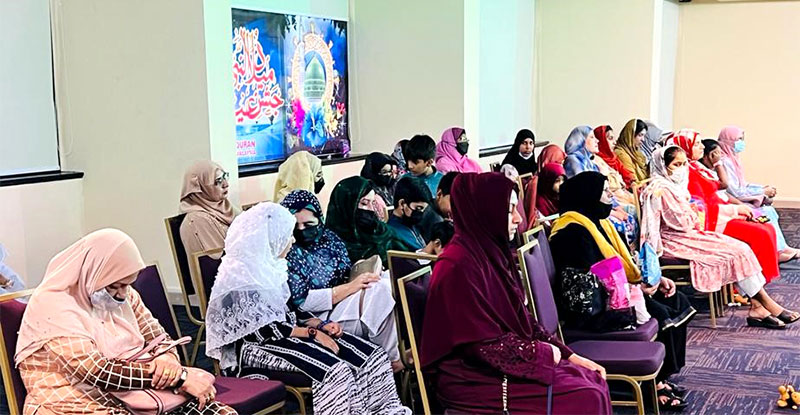 Dr Hassan Mohi-ud-Din Qadri speaks at a Milad gathering in Malaysia