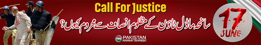 Protest against model town massacre