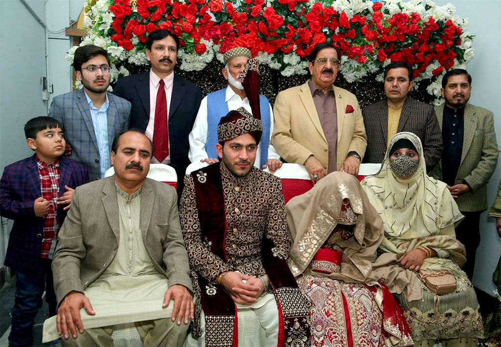 Shaheed Tanzila Amjad daughter Bisma Amjad rukhsati from Dr Tahir-ul-Qadri residence