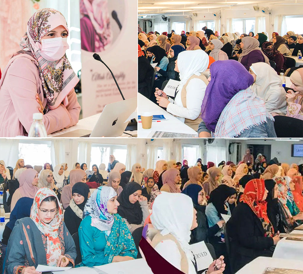 Dr Ghazala Qadri addresses trainign camp in Copenhagen, Denmark