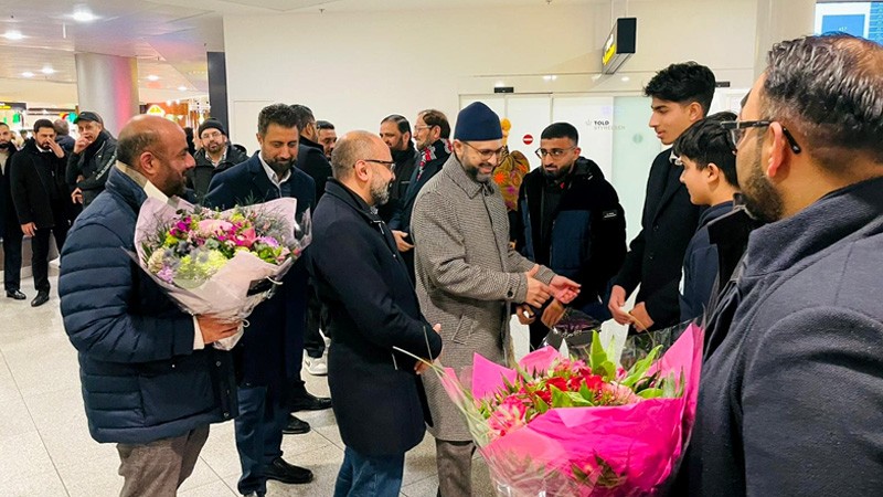 Dr. Hasan Mohiuddin Qadri received a warm welcome on his arrival in Denmark