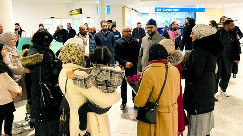 Dr. Hasan Mohiuddin Qadri received a warm welcome on his arrival in Denmark