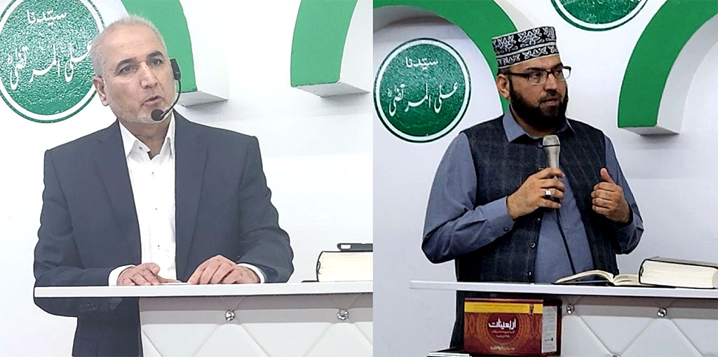 Dr Hassan Mohiuddin Qadri addressing Azmat e Mustafa Conference in Germany 