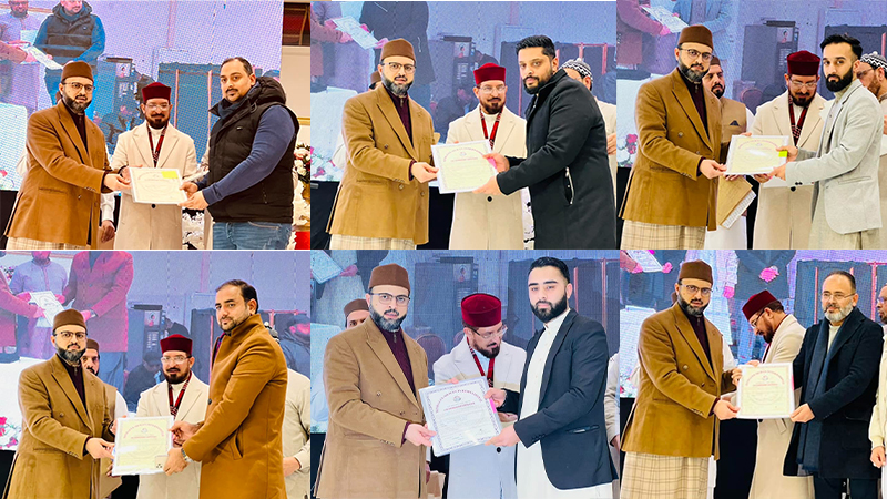 Dr. Hassan Qadri distributes life membership certificates MQI France