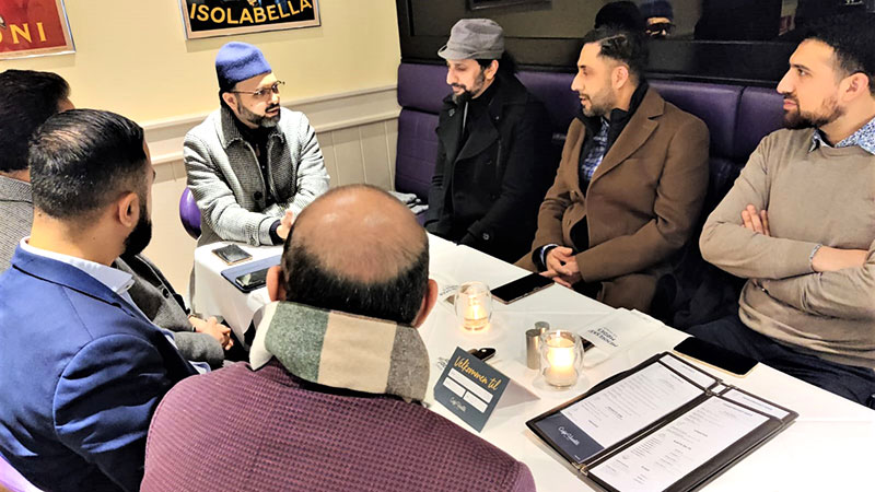 Dr. Hassan Qadri meeting with members of Minhaj European Council Denmark