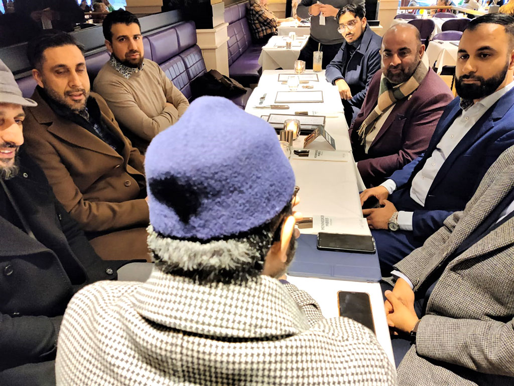 Dr. Hassan Qadri meeting with members of Minhaj European Council Denmark