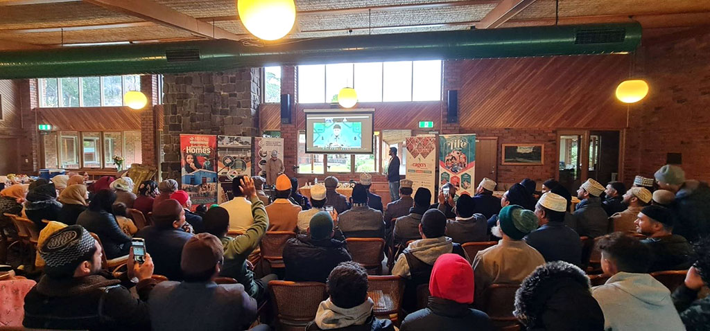 Dr Tahir ul Qadri addressing Al Sohba Camp 2023 organized by Minhaj-ul-Quran Australia -1