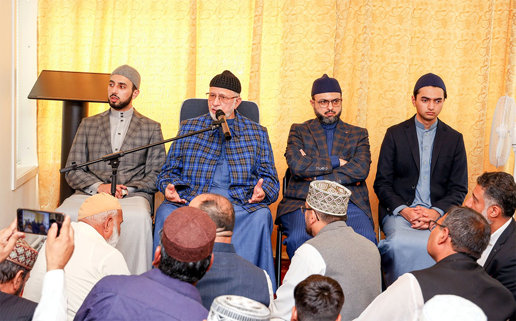 Dr Muhammad Tahir-ul-Qadri visits MQI Center in Sweden