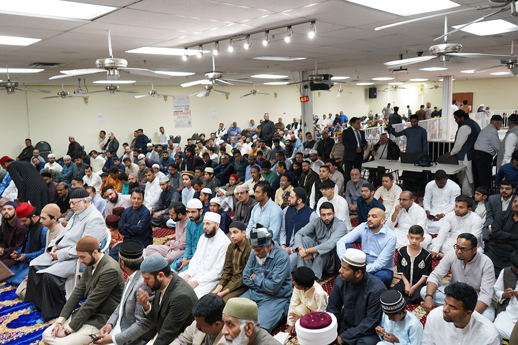 dr. tahir ul qadri offers eid prayers