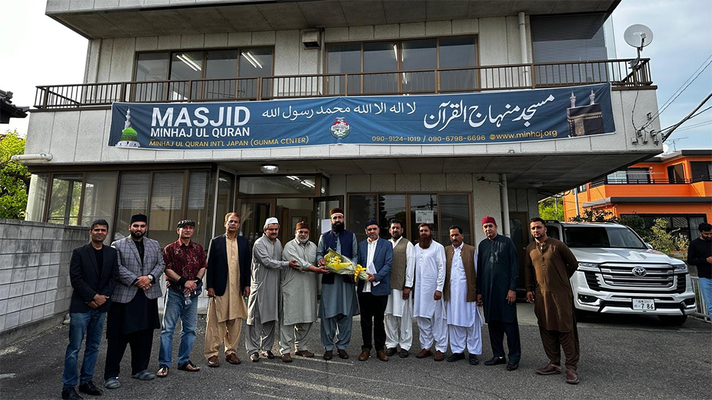 Allama Rana Nafis Qadri received welcome on his arrival at Japan