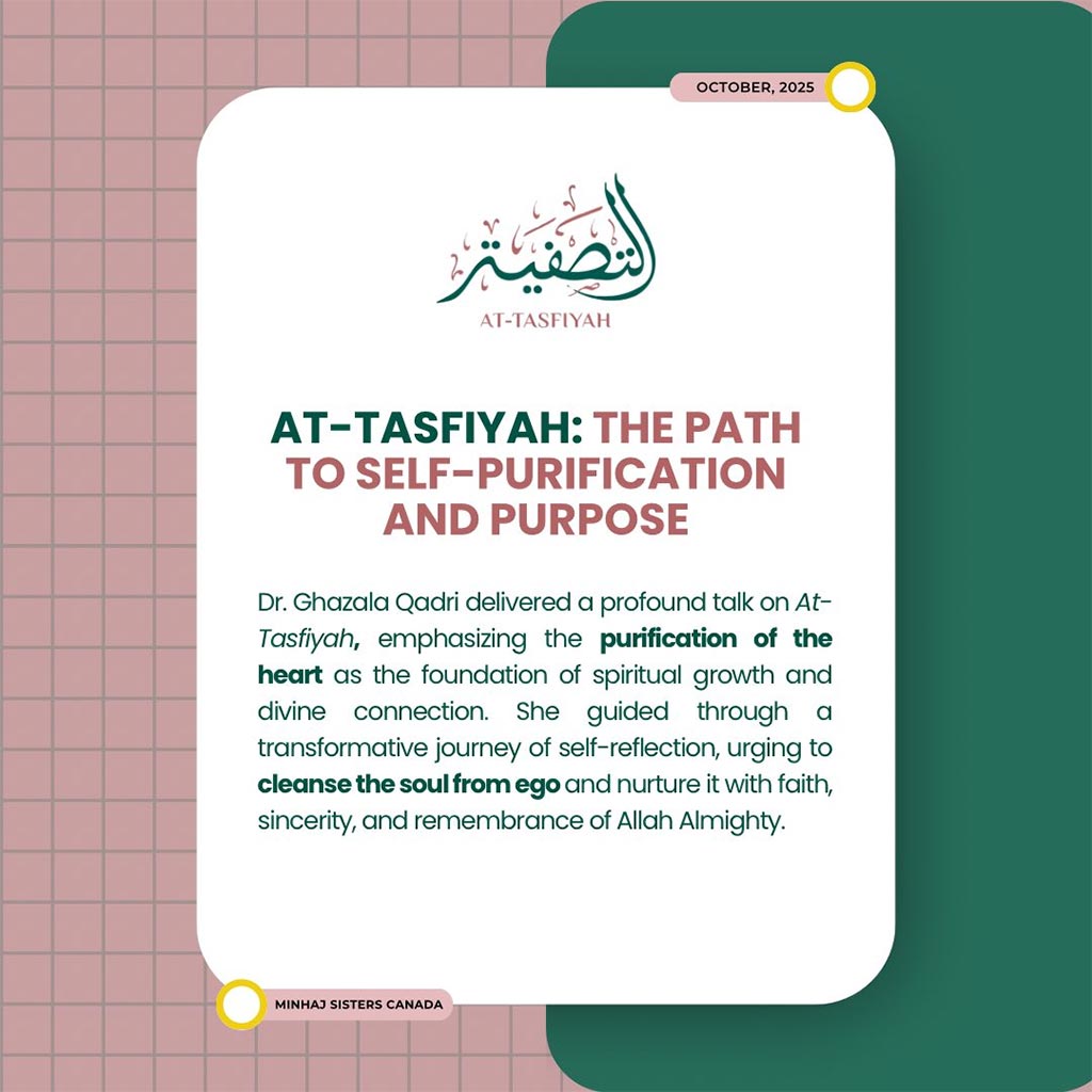 At-Tasfiyah 2025: Dr. Ghazala Qadri Inspires Spiritual Growth and Self-Purification