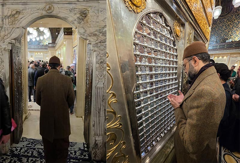 Professor Dr Hassan Mohi-ud-Din Qadri visit Masjid and Maqam Raas Syedna Imam Hussain Cairo Egypt