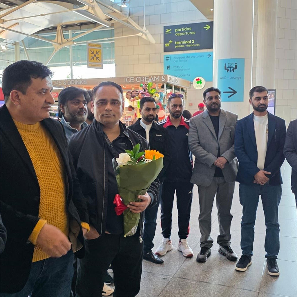 Portugal: Prof. Dr. Hassan Mohiuddin Qadri arrived at Lisbon International Airport
