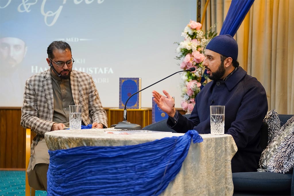 Shaykh Hammad Mustafa al-Madani al-Qadri speaking at Minhaj-ul-Quran Islamic Centre Oslo