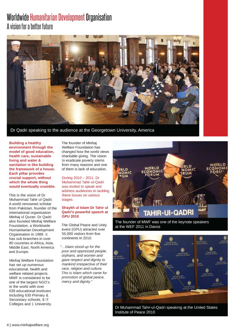 Annual Summary Report 2011 - Minhaj Welfare Foundation ...