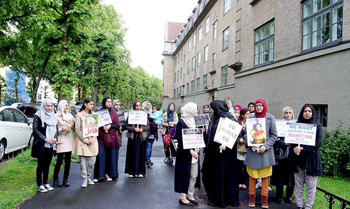 Protest Against Govt and Fake JIT by PAT Norway