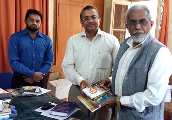 Syed Nad e Ali Meet Swami Nikhileswarananda Secretary Ramakrishna Mission Baroda