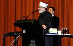 Shaykh-ul-Islam speaks at NSW Parliament House in Sydney, Australia