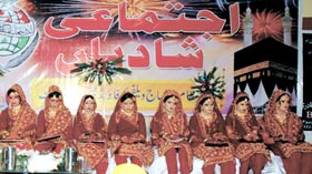 منہاج القرآن واہ کینٹ کے زیراہتمام 12 شادیوں کی اجتماعی تقریب