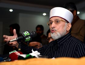 Dr Muhammad Tahir-ul-Qadri to lead the long march at any cost