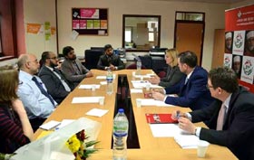 UK Secretary of State for International Development meets MWF Team