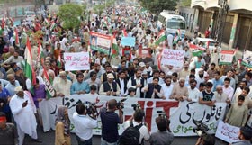 PAT takes out big demonstrations in five cities against JIT report