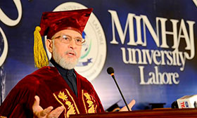 Steering youth out of darkness of extremism the central point of my struggle: Dr Tahir-ul-Qadri addresses MUL Convocation