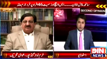 Khurram Nawaz Gandapur with Abdul Quddoos on Din News in Second Opinion - 19 December 2015