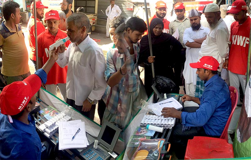 India: MWF Health Check-up Camp organized in Dharavi, Mumbai