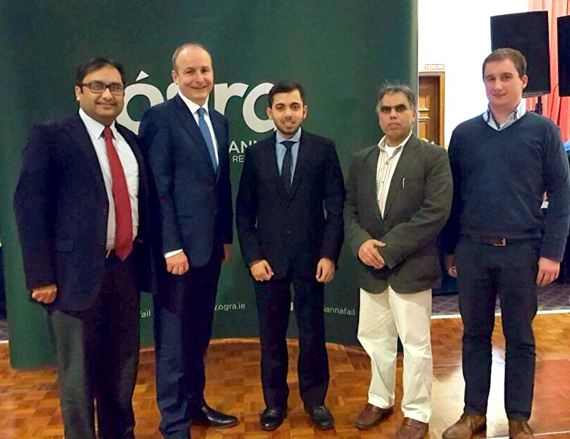 آئرلینڈ: Ogra Fianna Fail کی نیشنل یوتھ کانفرنس میں وسیم بٹ کی شرکت