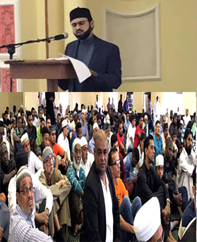 ڈربن: ڈاکٹر حسن محی الدین قادری کا جمعہ کے اجتماع سے خطاب