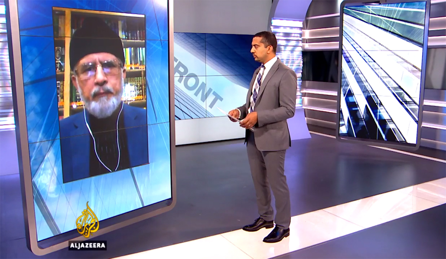 Shaykh-ul-Islam Dr Muhammad Tahir-ul-Qadri with Mehdi Hasan on Al Jazeera English (ISIL 'enemies of Islam')