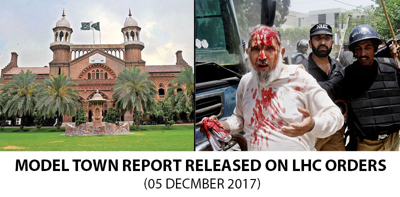 Model Town report released on LHC orders