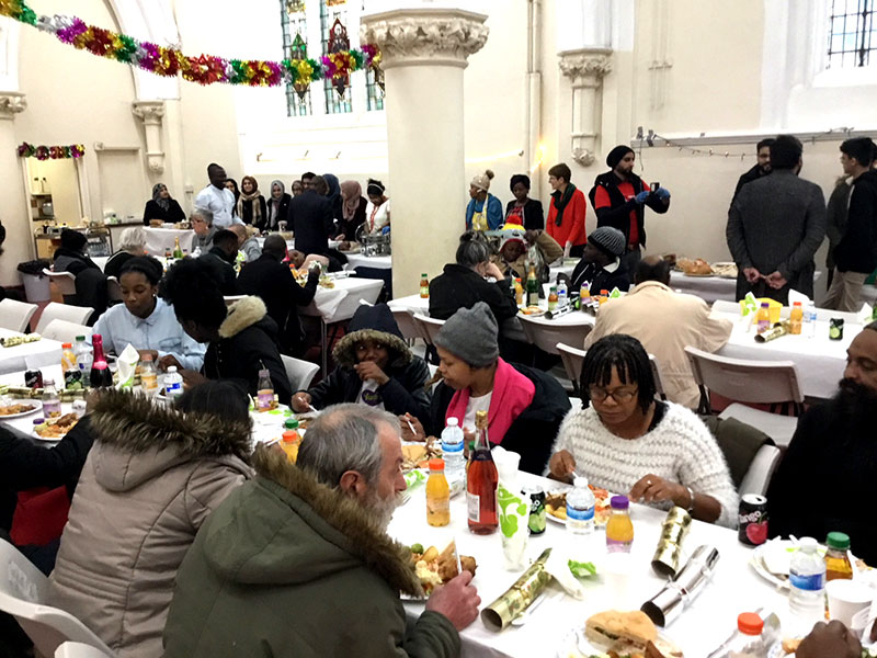 MQI volunteers join Christian friends to distribute food to the homeless