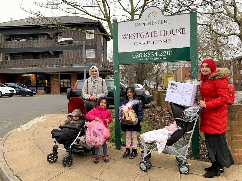 Minhaj Sisters visit Barchester Westgate House Care Home