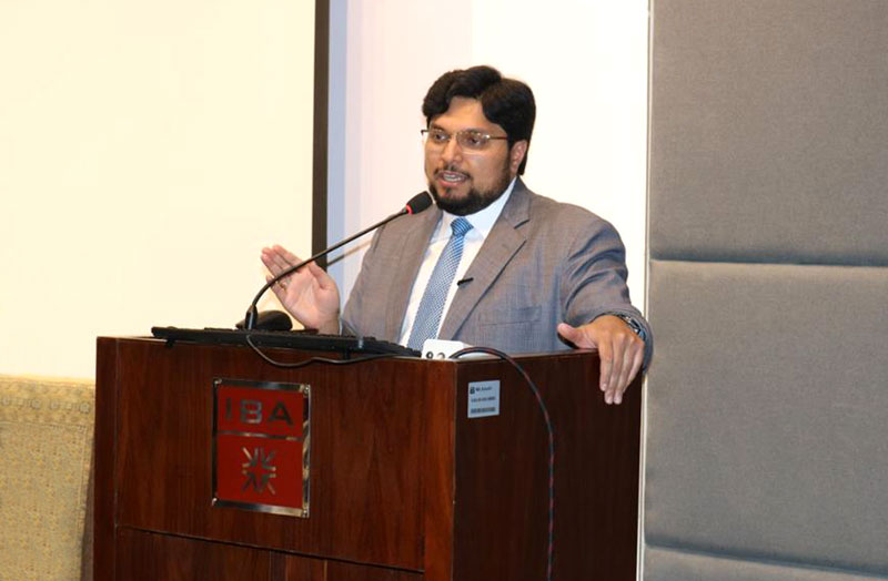 Dr Hussain Mohi-ud-Din Qadri addressing on 'Paradigm of Business Ethics in Marketing of Islamic Financial Services' | IBA City Campus, Karachi