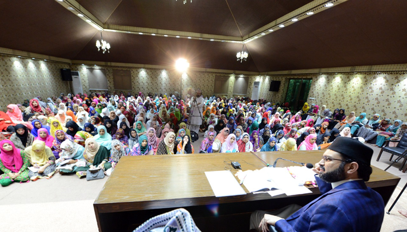 Itikaf City 2019: Dr Hassan Mohi-ud-Din Qadri addresses training session of MSM Sisters Itikaf City 2019: Dr Hassan Mohi-ud-Din Qadri addresses training session of MSM Sisters