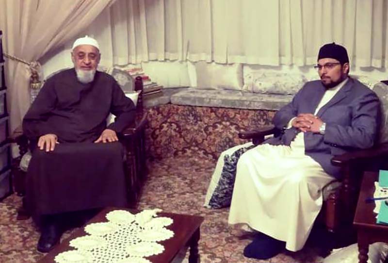 کیپ ٹاؤن: مولانا شاہ قطب الدین حبیبی صوفی کی ڈاکٹر حسین محی الدین قادری سے ملاقات