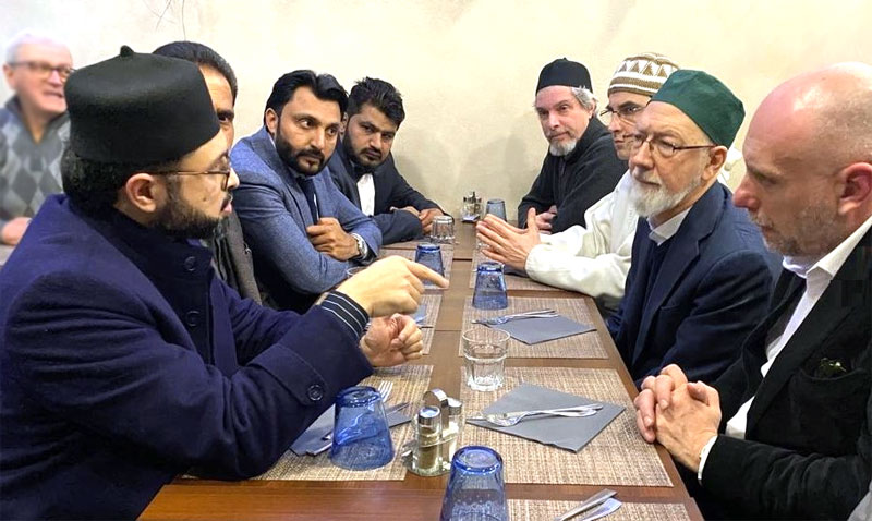 Dr Hassan Mohi-ud-Din Qadri meets representatives of an Italian Islamic organization