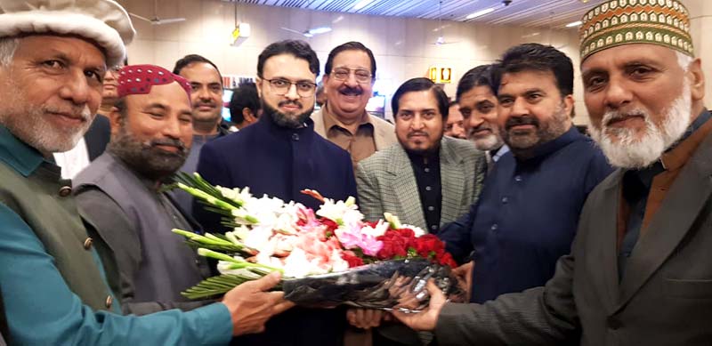 Dr Hassan Mohi-ud-Din Qadri reaches Lahore after Europe tour