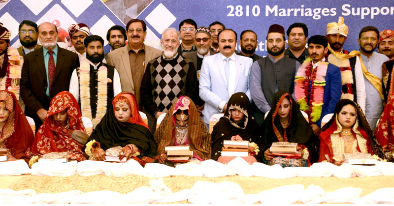 Minhaj Welfare Foundation knotted 23 couples in righteous Collective Marriages Ceremony with simplicity
