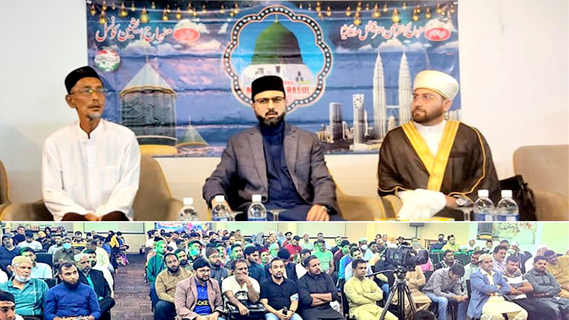 Malaysia: Dr Hassan Mohi-ud-Din Qadri speaks at a Milad gathering